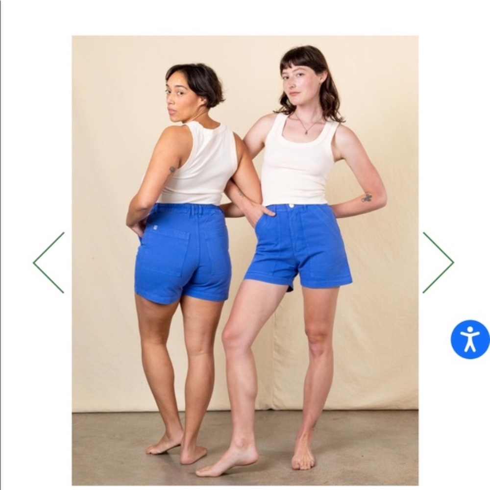 BIG BUD PRESS Work Shorts in Cornflower Blue, Size 2XL, NWOT